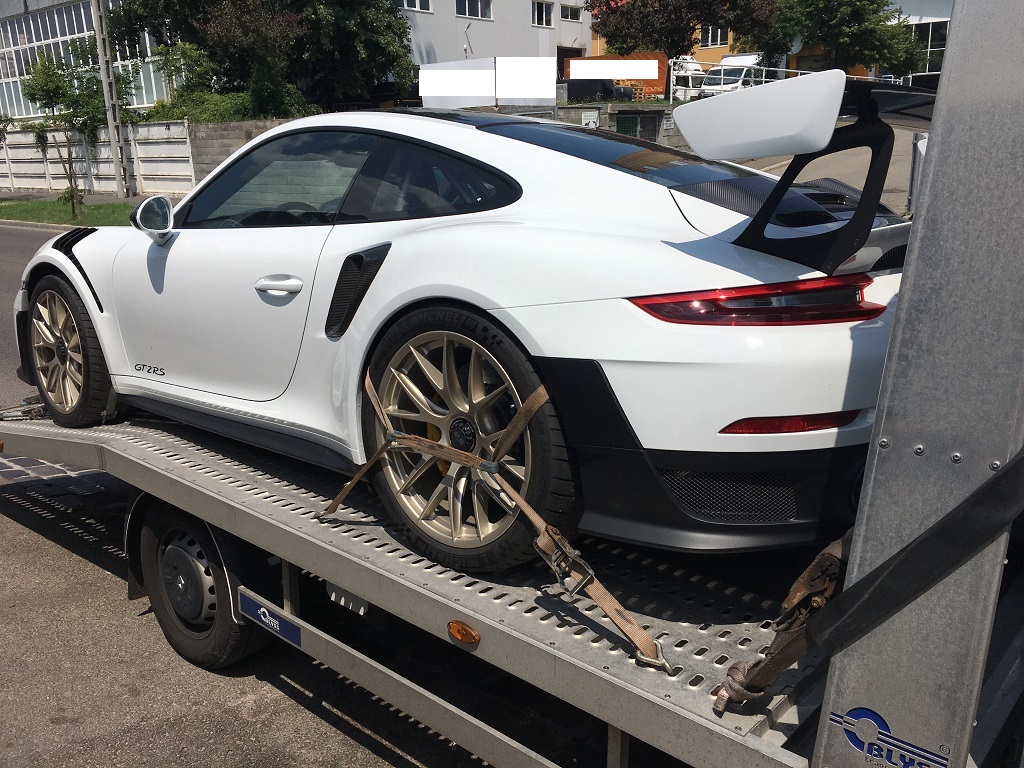 Porsche a tréleren
