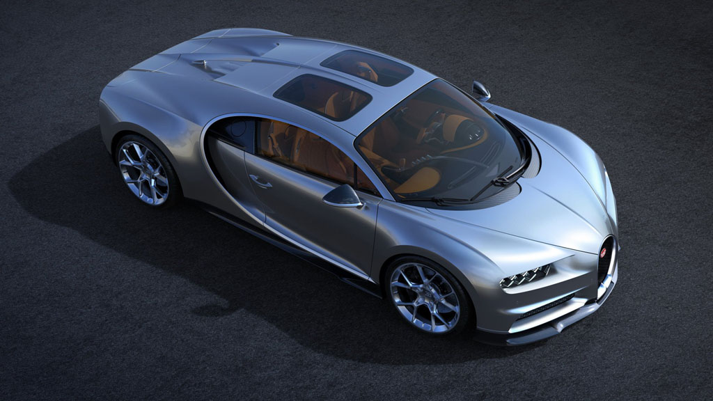 Bugatti Chiron napfénytetővel