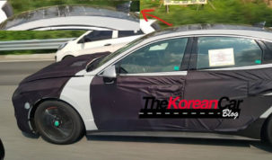Hyundai Sonata Prototípus napelemmel a tetején