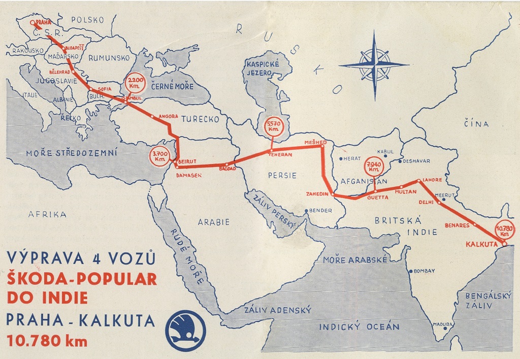 Skodával Indiába