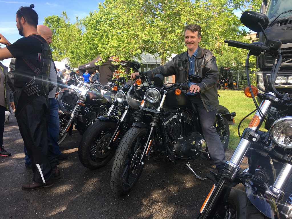 Harley-vel a Balatonnál